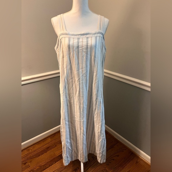Madewell Linen-Cotton Princess-Seamed Midi Dress in Stripe
Size XL - Picture 6 of 9